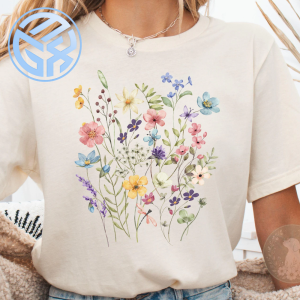 Wildflower Floral T-Shirt Boho Flower Graphic Tee
