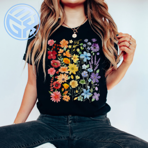 Wildflowers Shirt Subtle Pride Shirt Discreet Pride Shirt