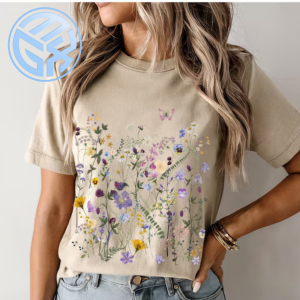 Wildflower Shirt Pressed Flower Cottagecore T Shirt 2 Wildflower Shirt Pressed Flower Cottagecore T Shirt