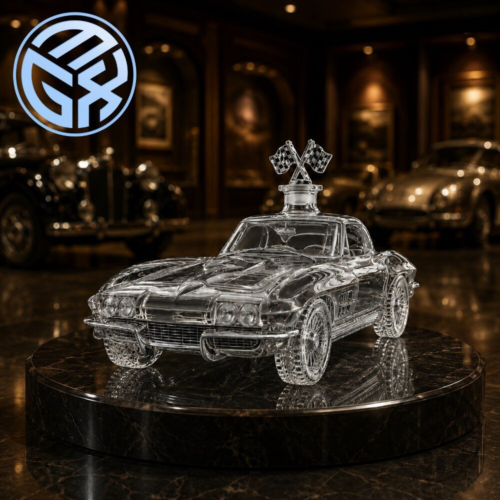 Chevrolet Corvette Stingray Vintage Car Glass Whiskey Decanter Bottle 2026 5 Chevrolet Corvette Stingray Vintage Car Glass Whiskey Decanter Bottle 2026