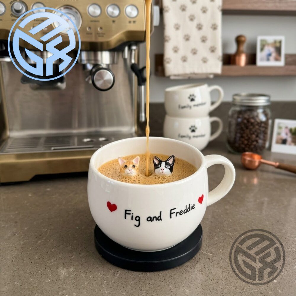 Fig and Freddie Printed 3D Cat Coffee Mug 2026 5 Fig and Freddie Printed 3D Cat Coffee Mug 2026